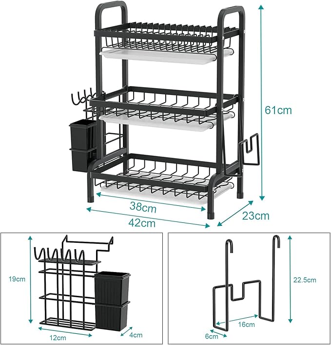 Escurridor de platos Multifuncional 3 Niveles