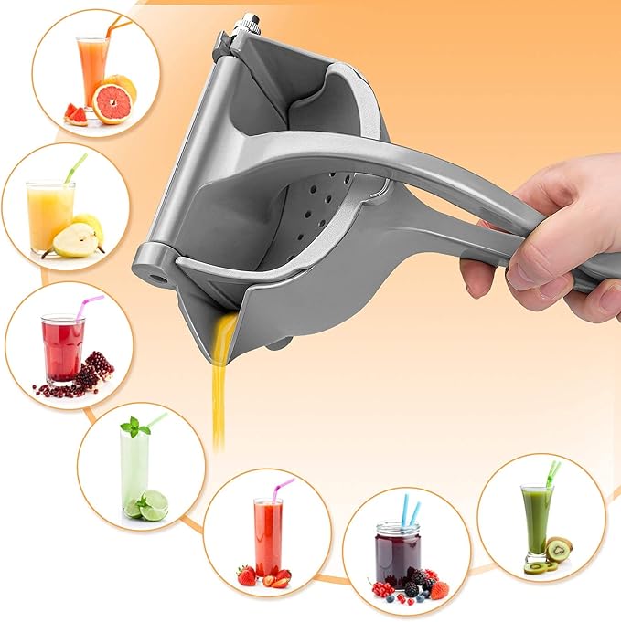 JuiceMaster Pro: Exprimidor Manual de Frutas Metalico