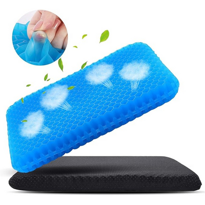 ComfortFlex:  Cojín Ergonomico de Gel - Alivia tu Espalda y Mejora tu Postura