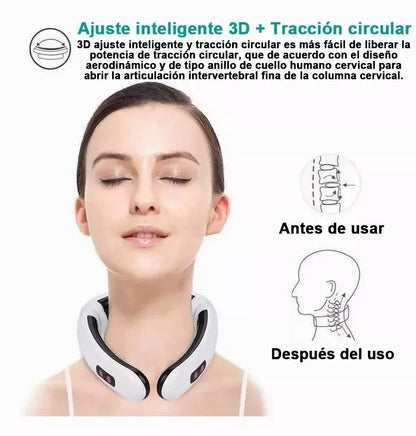 Masajeador de Cuello EMS Inteligente Alivio Instantáneo