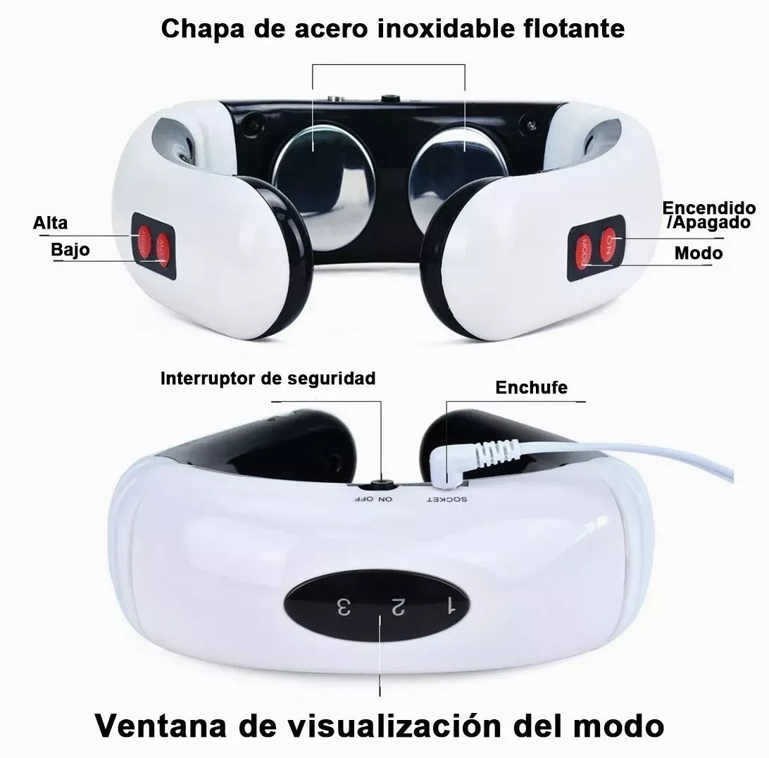 Masajeador de Cuello EMS Inteligente Alivio Instantáneo