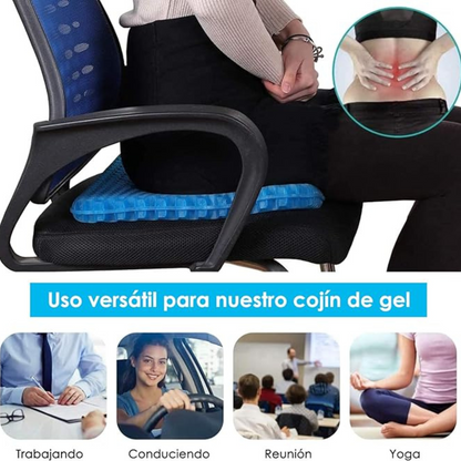 ComfortFlex:  Cojín Ergonomico de Gel - Alivia tu Espalda y Mejora tu Postura