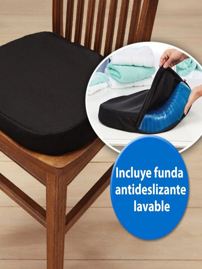 ComfortFlex:  Cojín Ergonomico de Gel - Alivia tu Espalda y Mejora tu Postura