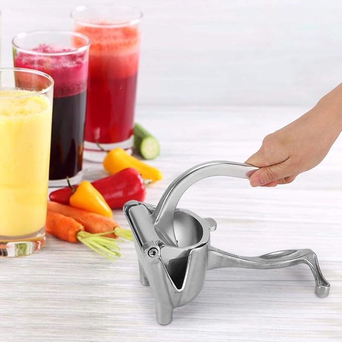 JuiceMaster Pro: Exprimidor Manual de Frutas Metalico